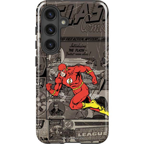 DC Comics Flash Mixed Media Galaxy S24 Plus Impact Case
